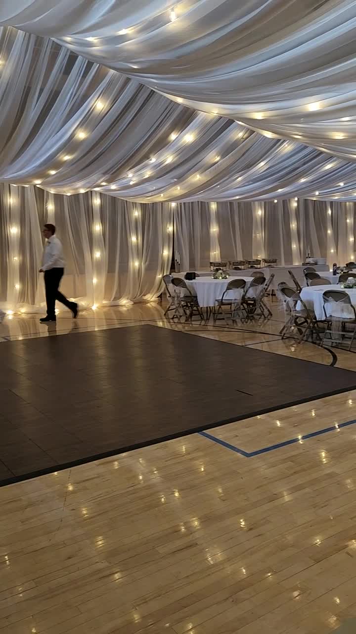 Draping and a dance space in Provo, Utah