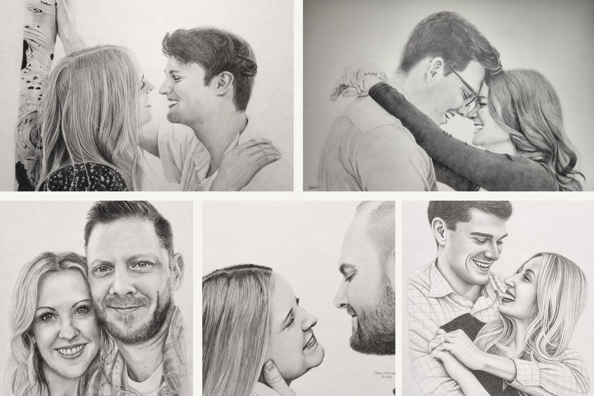 Custom Wedding Couple Portrait event service